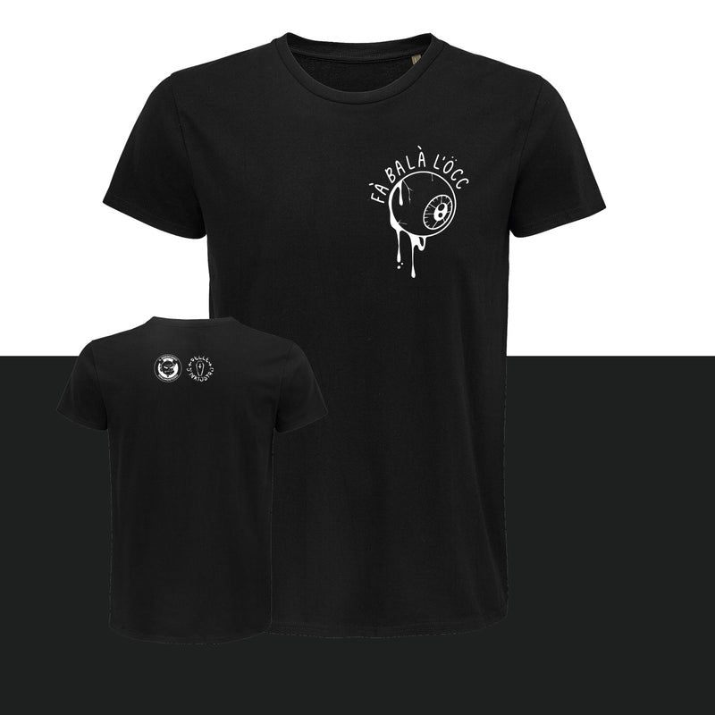 T-shirt "Fà balà l'öcc" nera