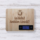 Bilancia da cucina "La dieta? Ambióm lönedé?"