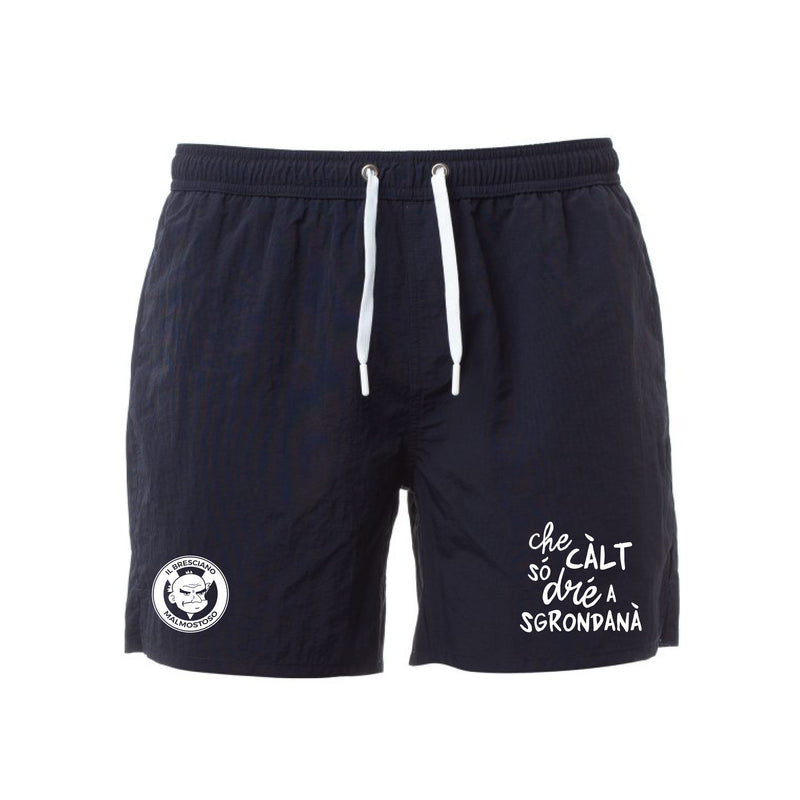 Costume da lago "Che càlt só dré a sgrondanà" (blu navy)