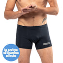 Boxer da uomo "Bàzem èl cül!" (luminescente)