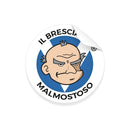 Kit di 10 adesivi "Il Bresciano Malmostoso"
